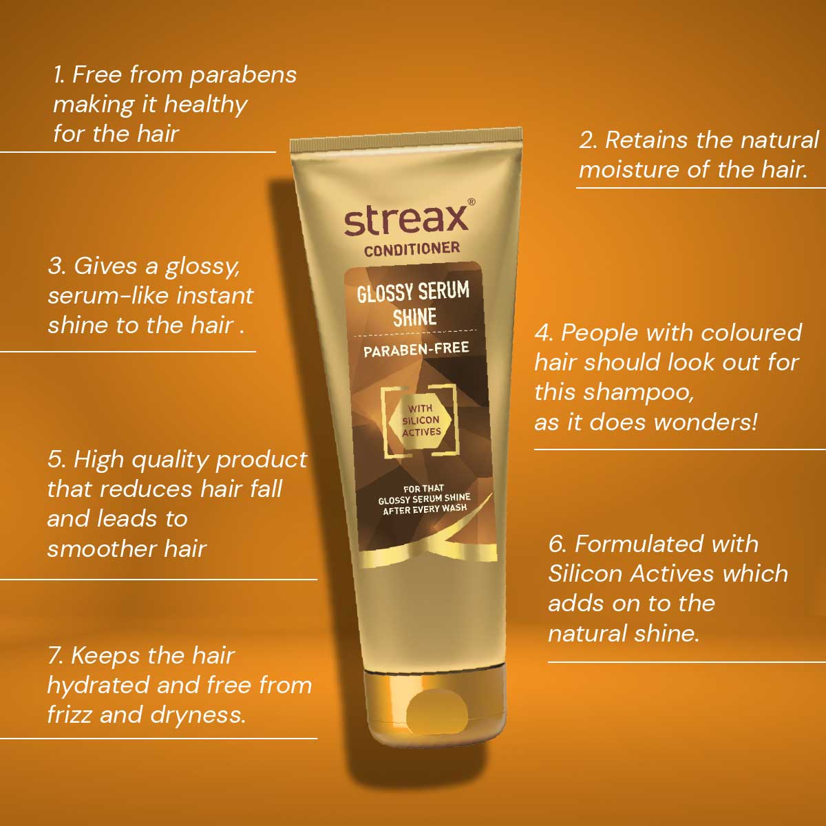 Streax Glossy Shine Serum Conditioner