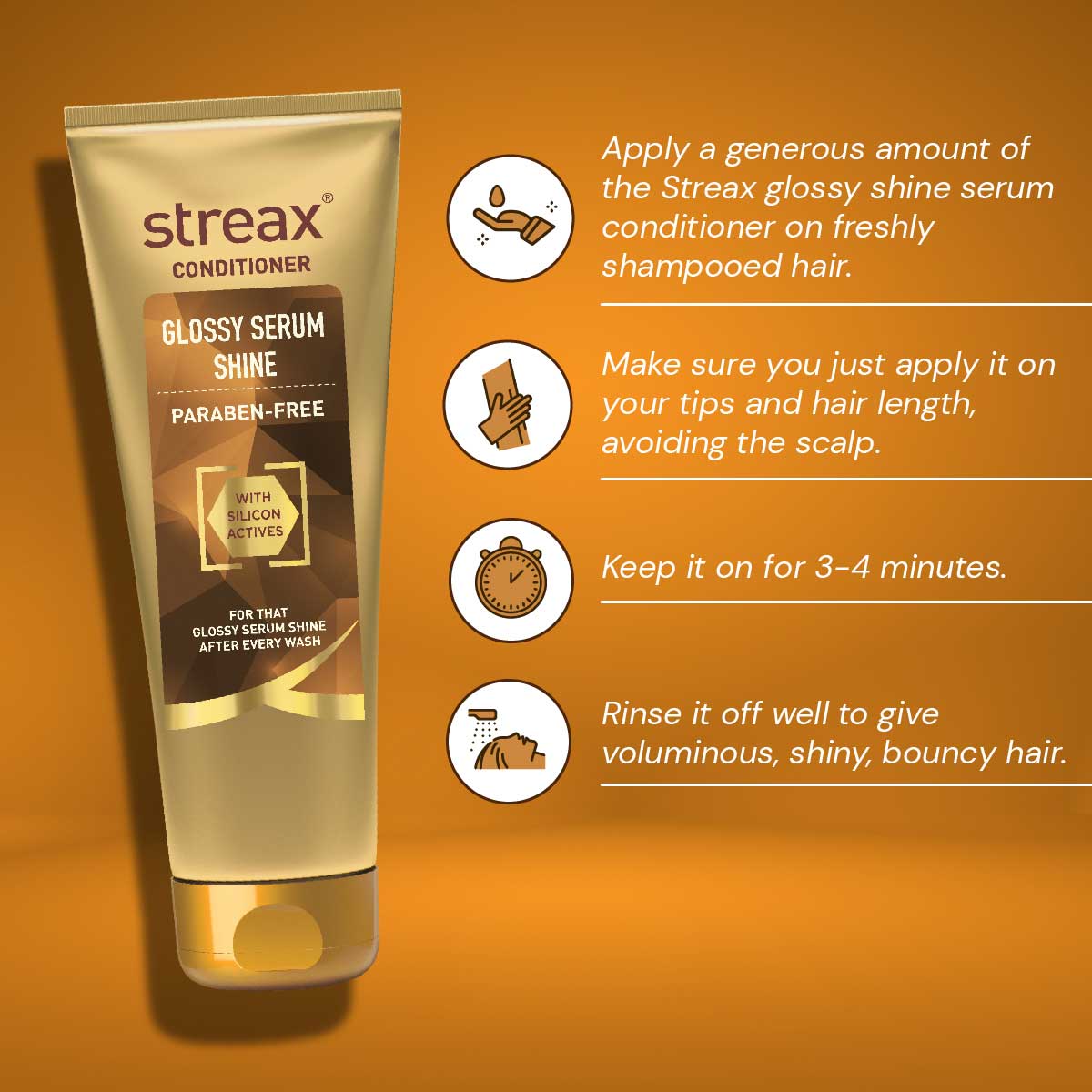 Streax Glossy Shine Serum Conditioner