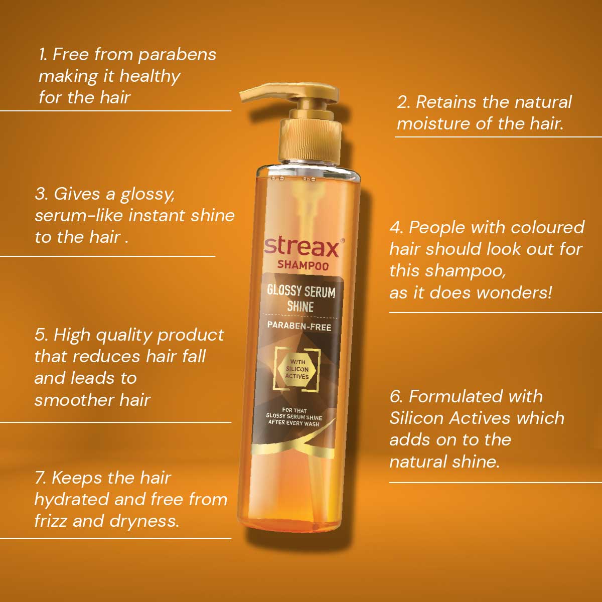 Streax Glossy Shine Serum Shampoo