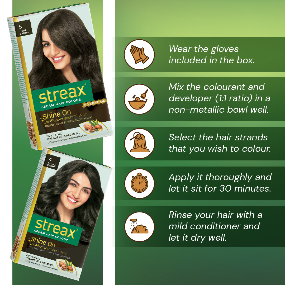 Streax Cream Hair Colour - Base Shades