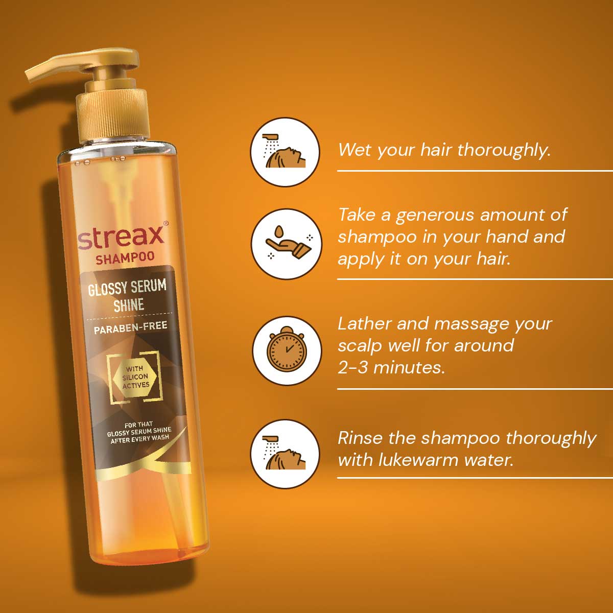 Streax Glossy Shine Serum Shampoo